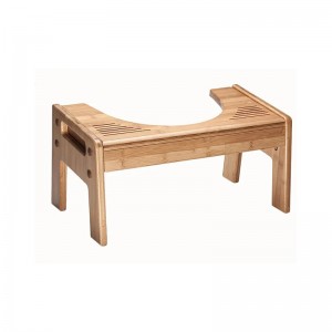 Bambusz fürdőszoba WC -széklet